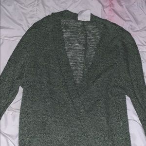 Green Knitted Cardigan